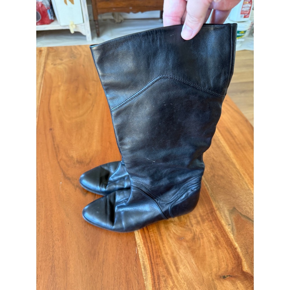 Collegio Favori Exclusive Couture Women's Black Boots Size 38 7.5US